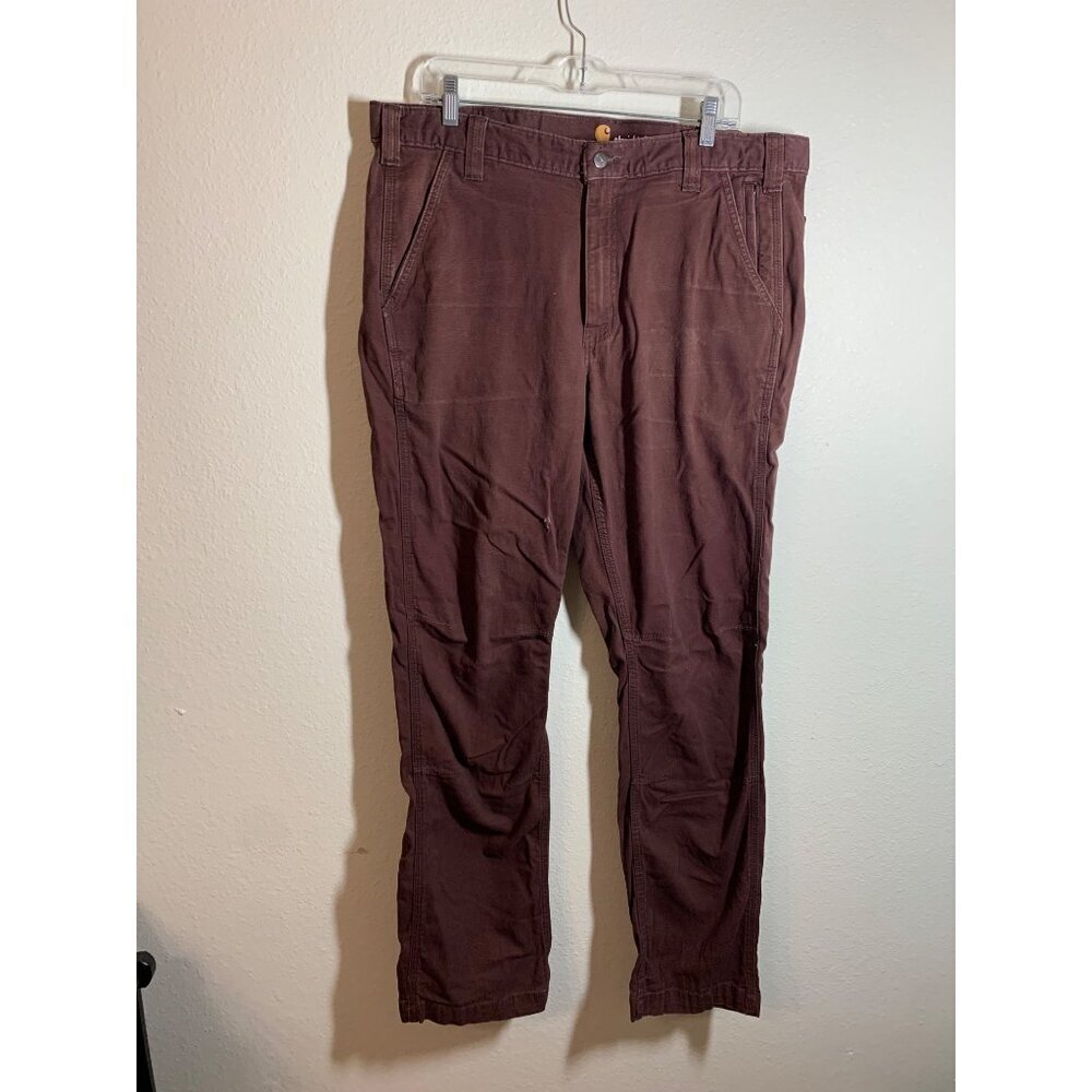Carhartt Straight Fit Men's Denim Jeans Size 38x32 Brown AD1